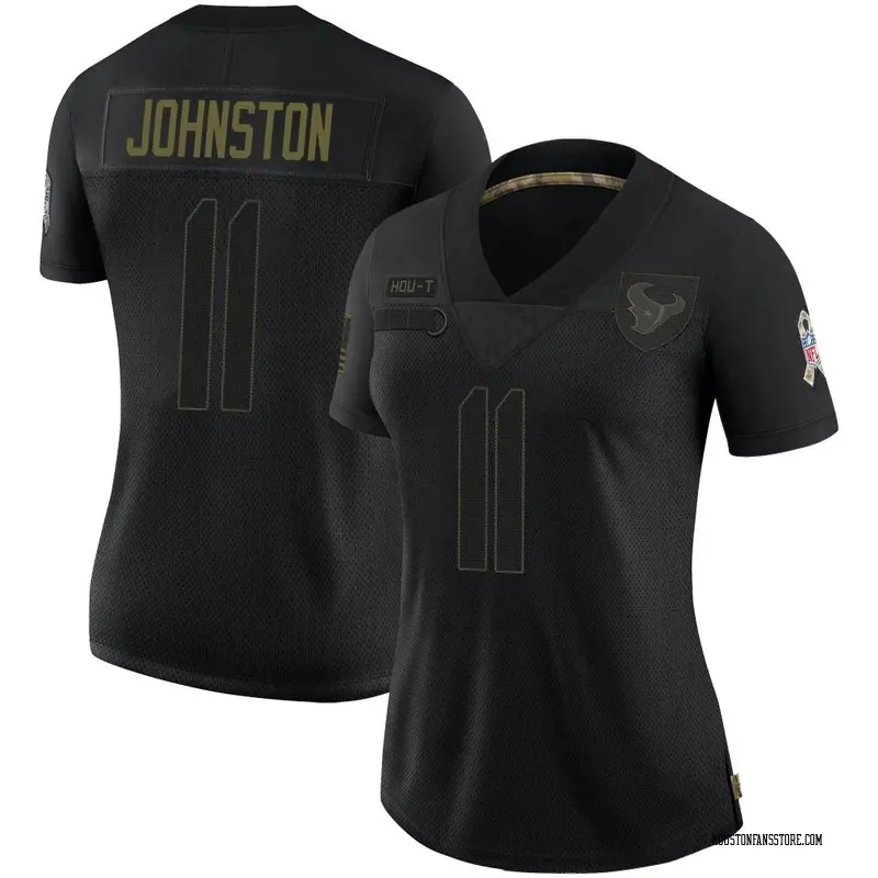 Limited Women's Cameron Johnston Pink Jersey - #1 Football